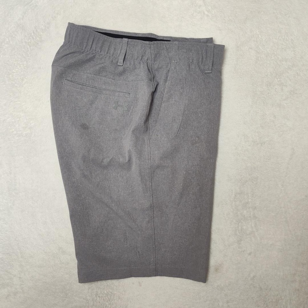 Under Armour Shorts Mens 34 Gray 10" Golf Chino Performance Stretch Pockets